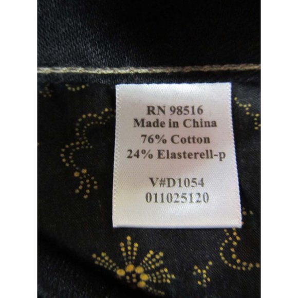 Coldwater Creek Black Bootcut Logo Jean Size 8 NEW - Picture 5 of 5